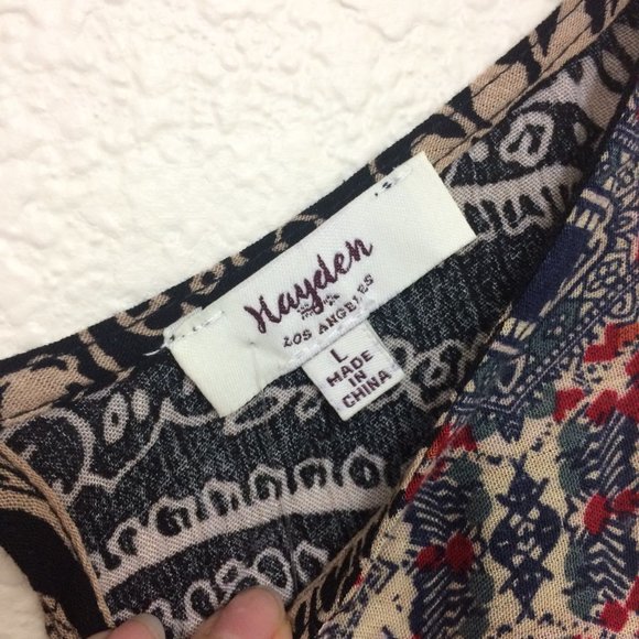 April Spirit Hayden Boho Tunic Dress Abstract - Picture 10 of 13